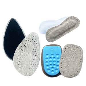 Leather heel pad