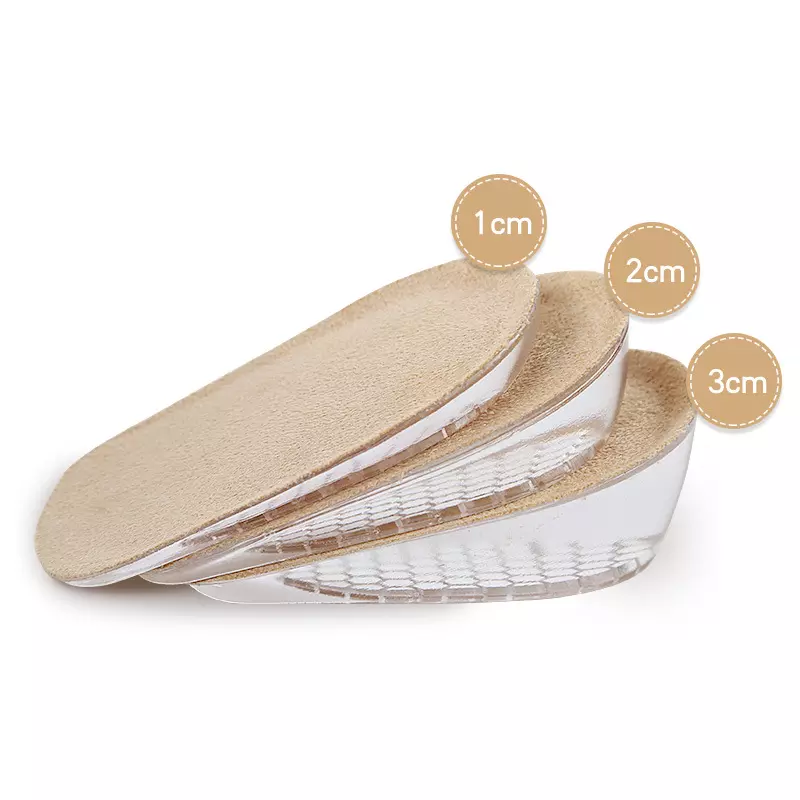 Height Increase Inserts, Gel Heel Lift Insoles, Shoe Lifts Insoles for Leg Length Discrepancies 